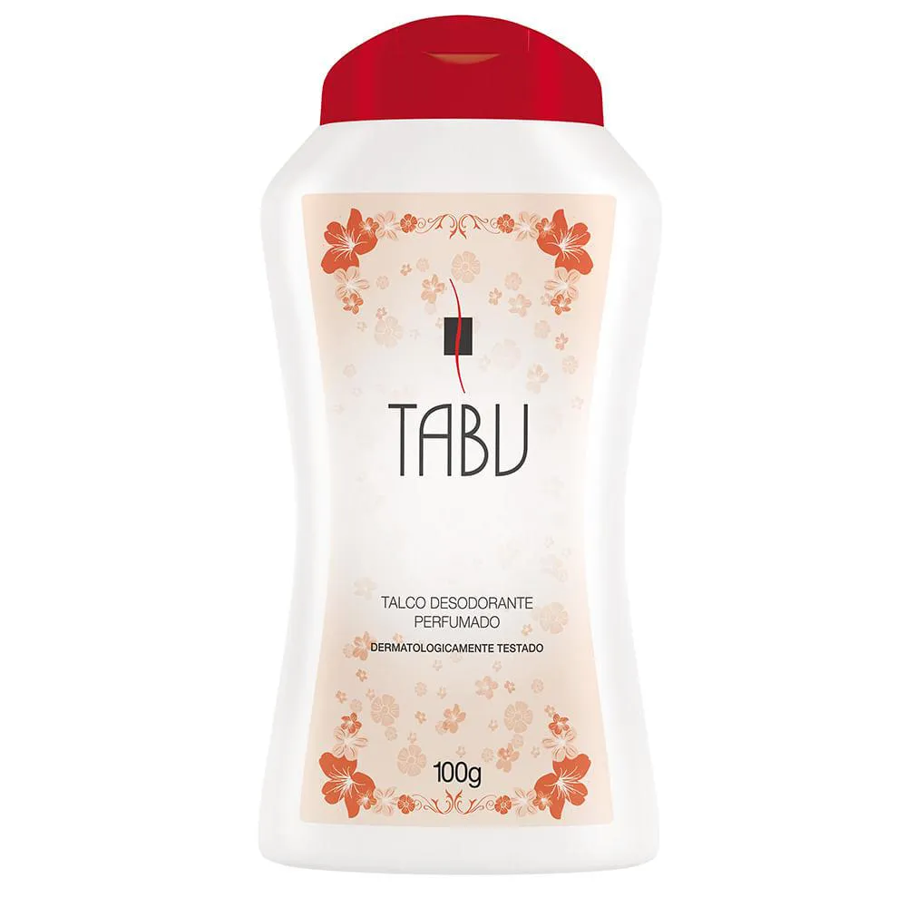 Talco Desodorante Perfumado Tabu Adulto 100g — | Farmácia Resyla