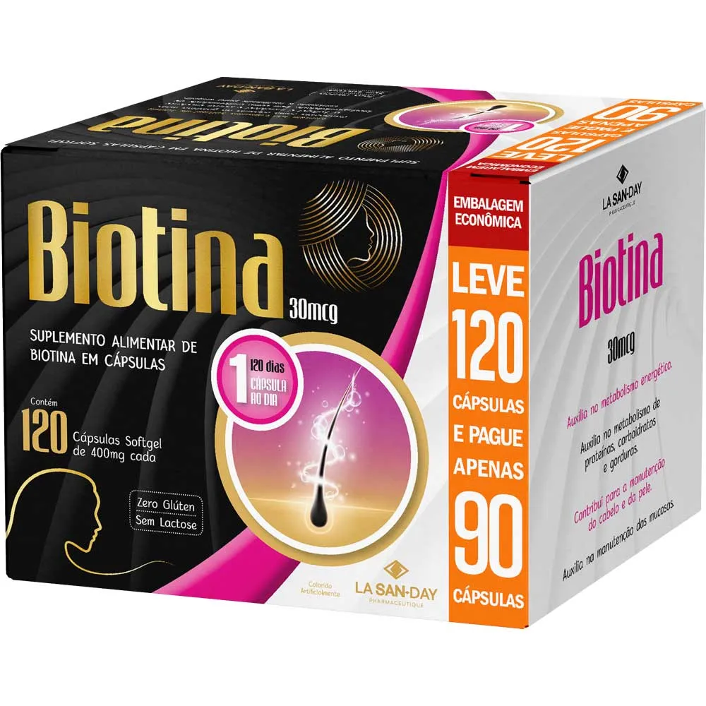 Biotina Lasanday 120 — | Farmácia Resyla