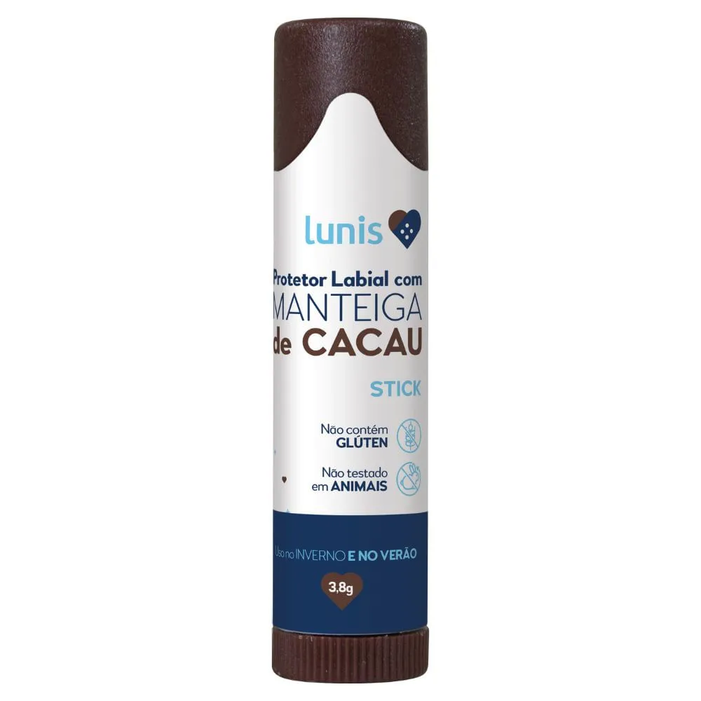 Protetor Labial Com Manteiga De Cacau Lunis Stick 3,8gr — | Farmácia Resyla