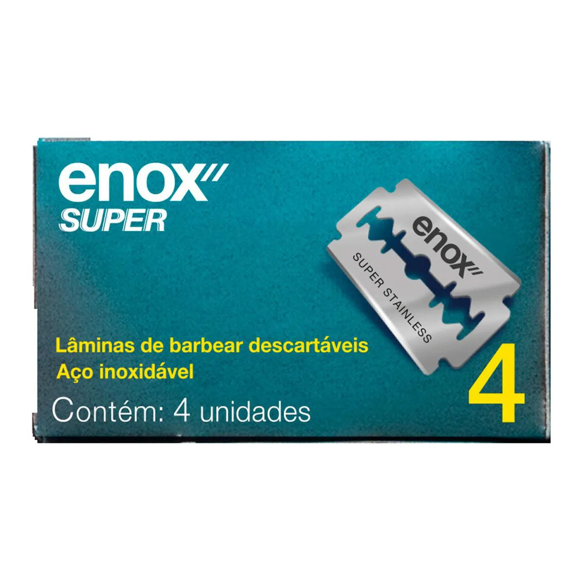 Lâmina de Barbear Descartável Enox Super Duplo Fio 4 unidades — | Farmácia Resyla
