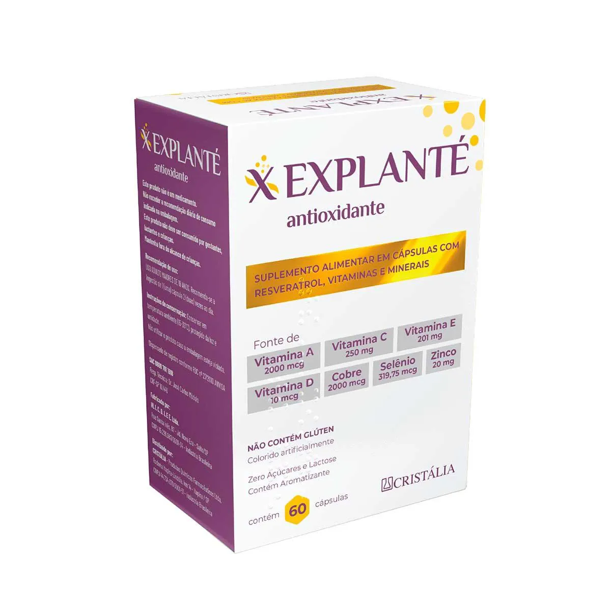 Polivitamínico Explanté Antioxidante 60 cápsulas — | Farmácia Resyla