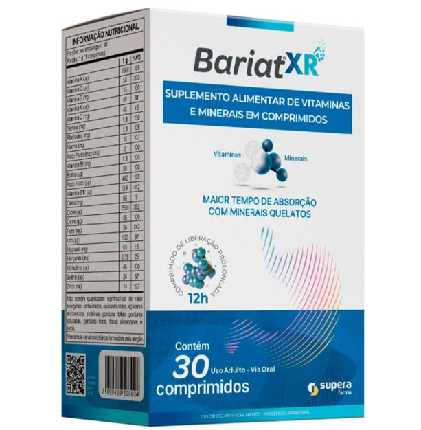 Suplemento Alimentar Bariat Xr 30 Comprimidos — | Farmácia Resyla