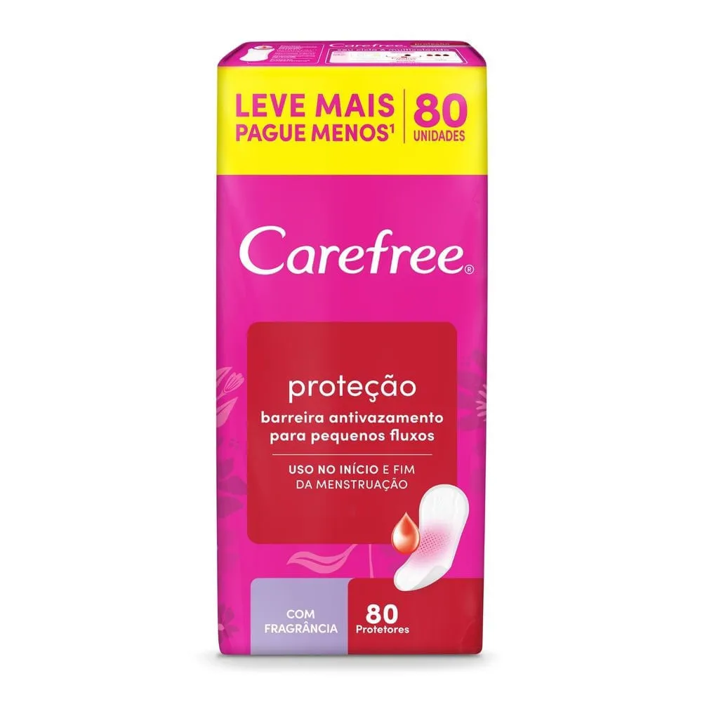 Protetor Diário Carefree Proteção Com Fragrância E Leve 80 Pague 60 Unidades — Carefree | Farmácia Resyla