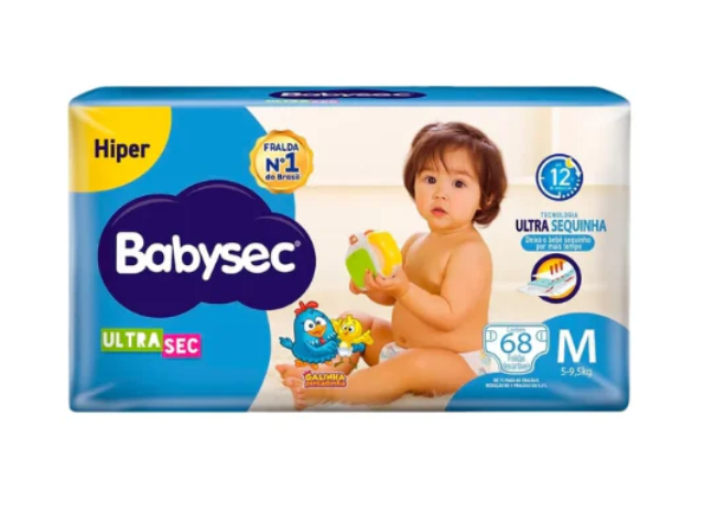 Fralda Descartável Babysec Ultra Sec M 68 Unidades — | Farmácia Resyla