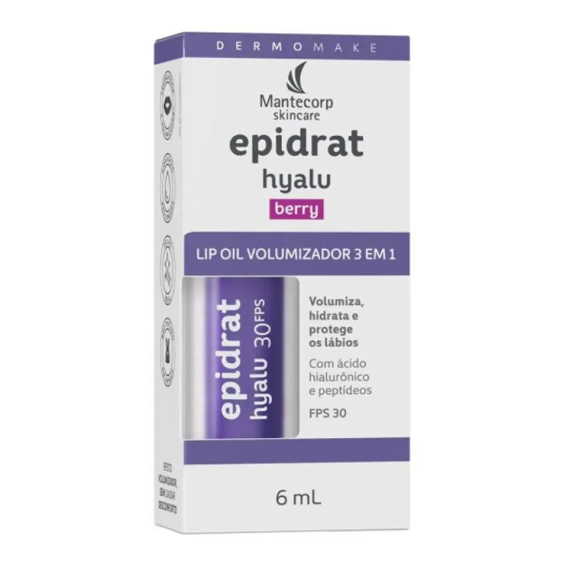 Epidrat Hyalu Lip Oil Berry 6ml — | Farmácia Resyla