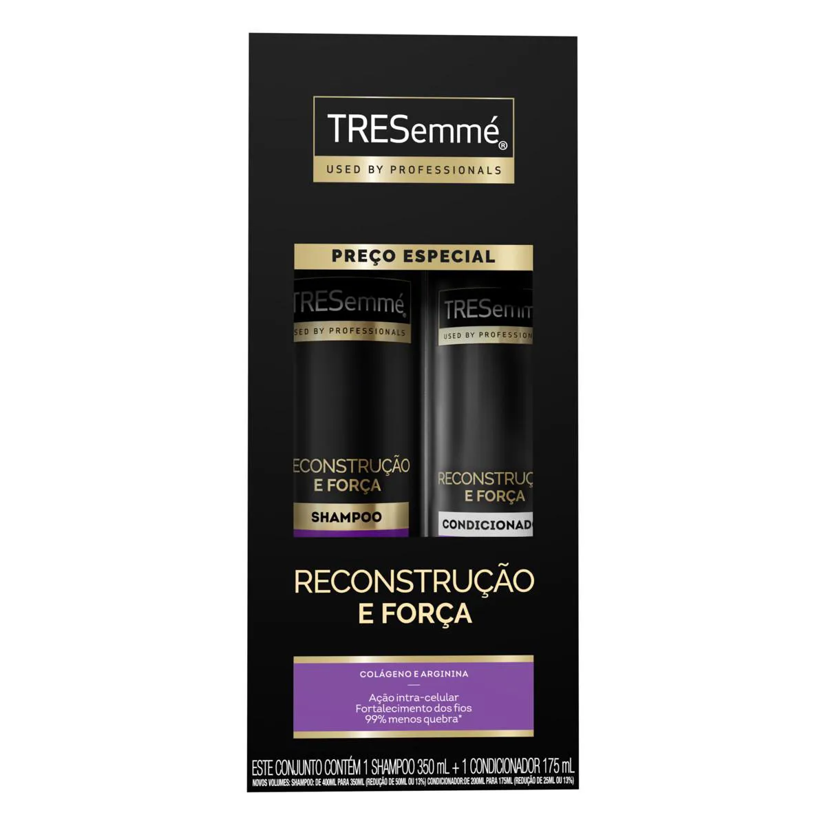 Kit TRESemmé Reconstrução e Força Shampoo 350ml + Condicionador 175ml — Tresemmé | Farmácia Resyla