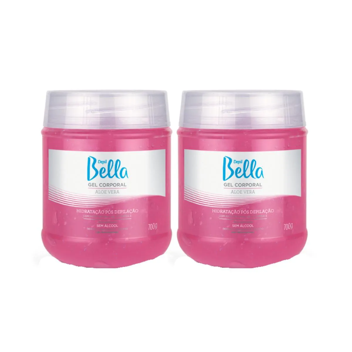 Kit 2 Gel Pós Depilação Corpo Hidrata Aloe Vera Depil Bella — | Farmácia Resyla