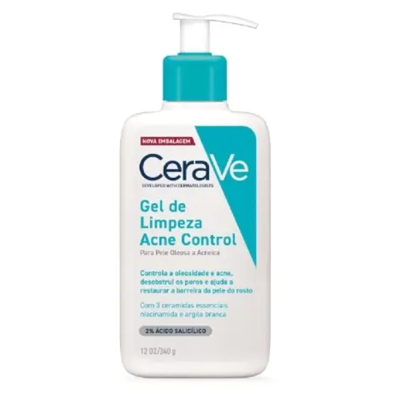 Cerave Gel De Limpeza Acne Control 340g — CeraVe | Farmácia Resyla