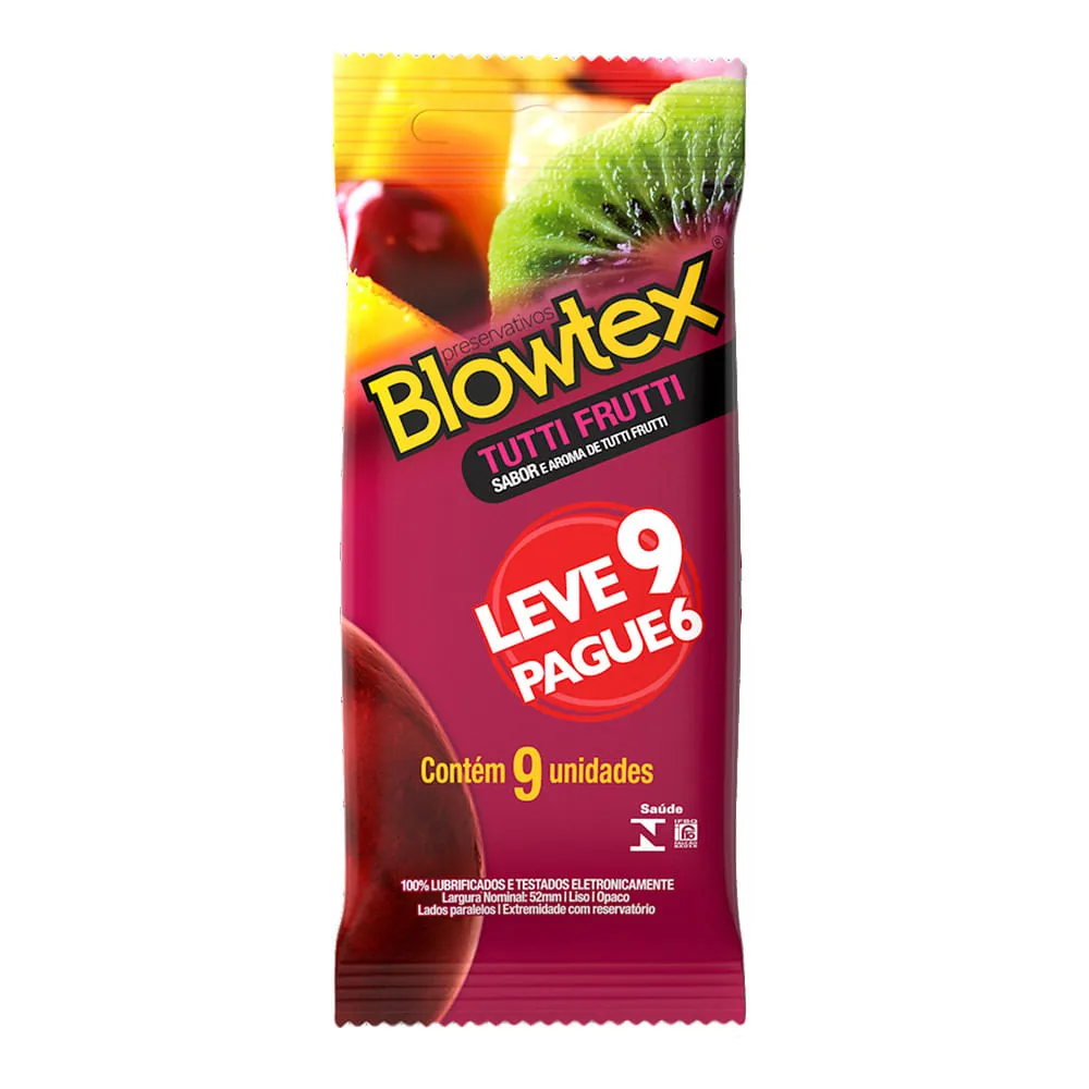 Preservativo Blowtex 9 Tutti Frutti — | Farmácia Resyla