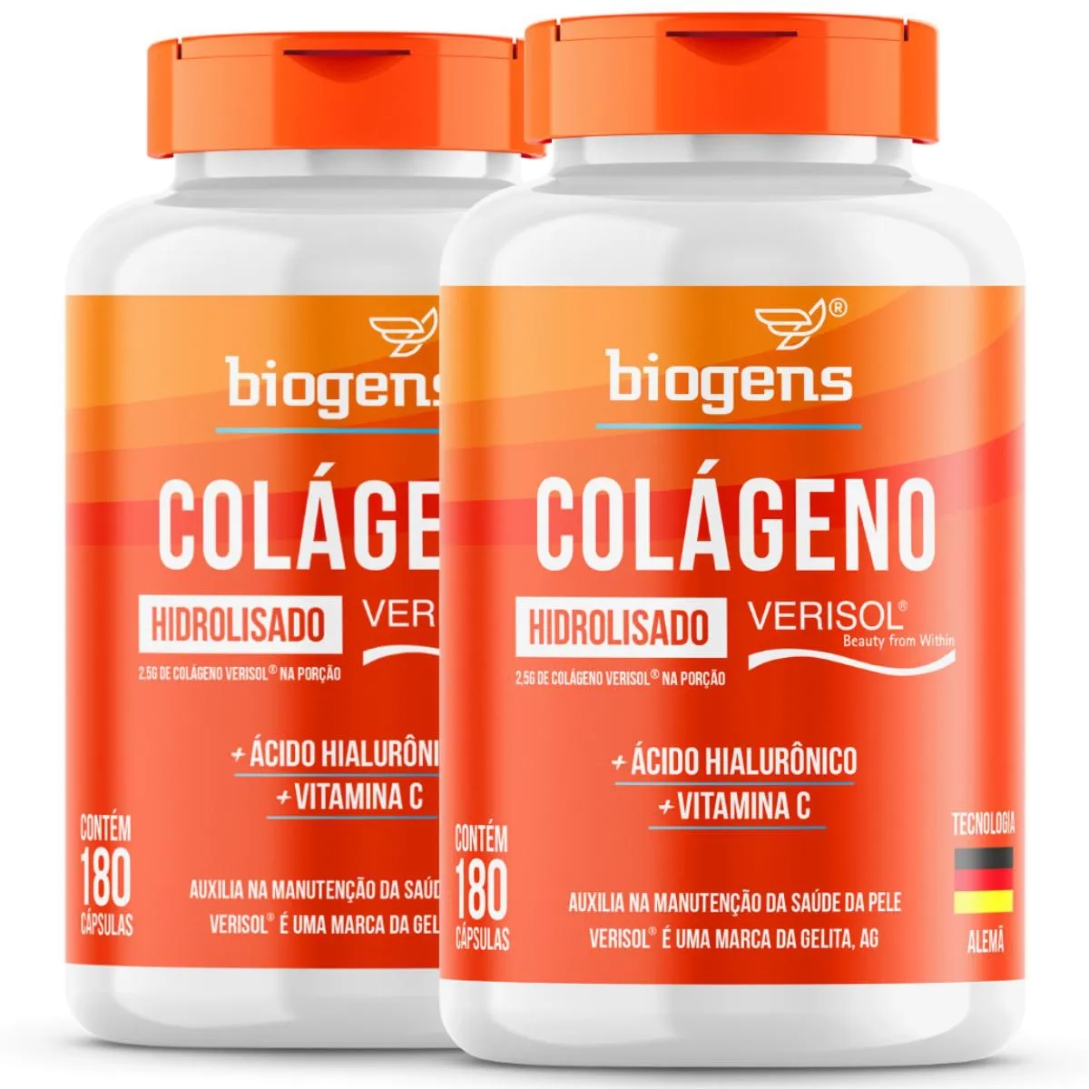 Biogens kit 2x colageno verisol 180 caps — | Farmácia Resyla