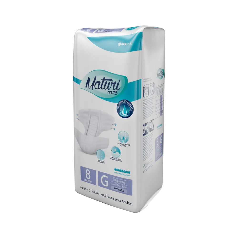 Fralda Drylock Geriatrica Maturi Care Com 8 Tamanho.g Intensa — | Farmácia Resyla