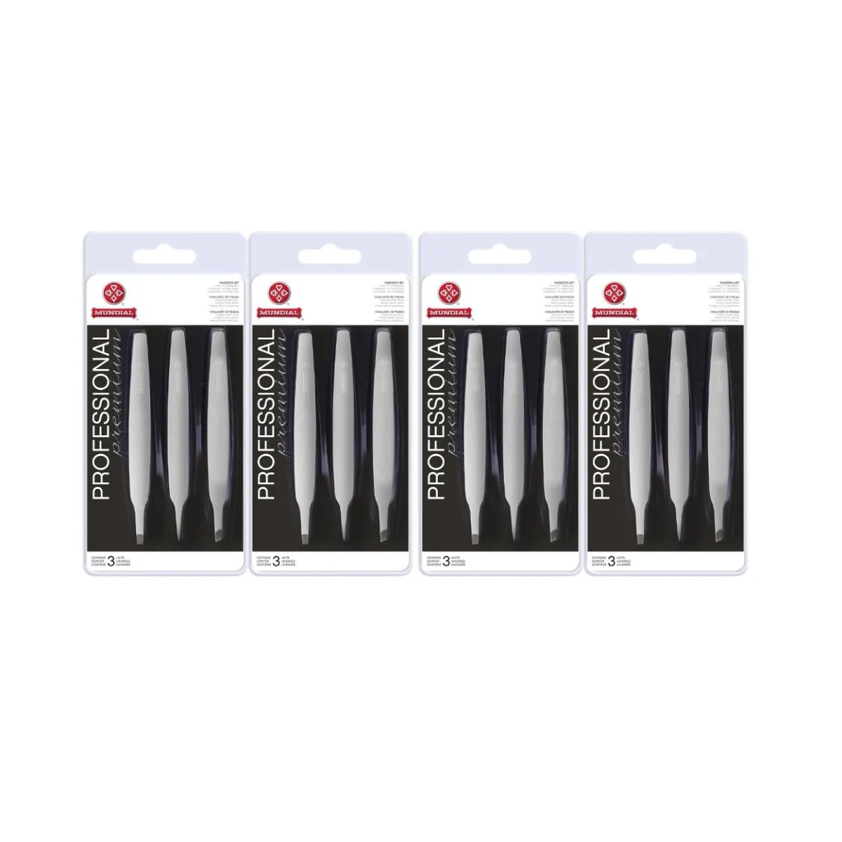 Kit 12 Pinças de Sobrancelha Bc-394 Profissional Aço Mundial — | Farmácia Resyla