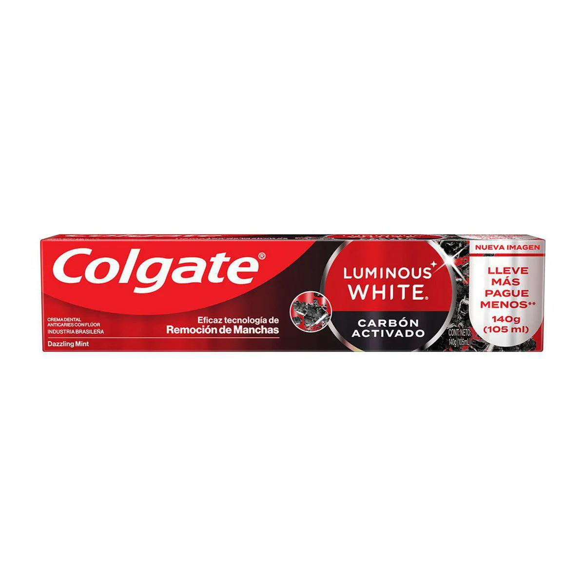 Creme Dental Colgate Luminous White Carvão Ativado 140g — Colgate | Farmácia Resyla
