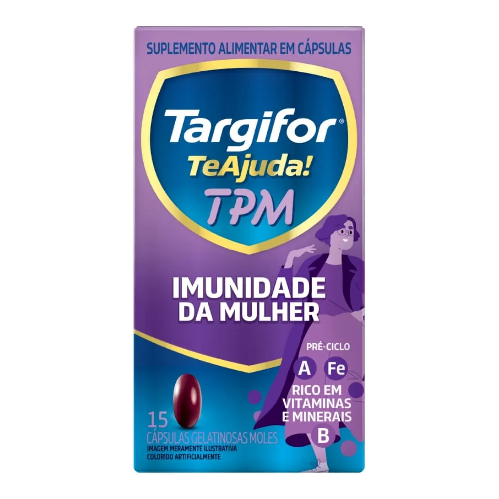 Suplemento Alimentar Targifor Te Ajuda Tpm Com 15 Capsulas — | Farmácia Resyla