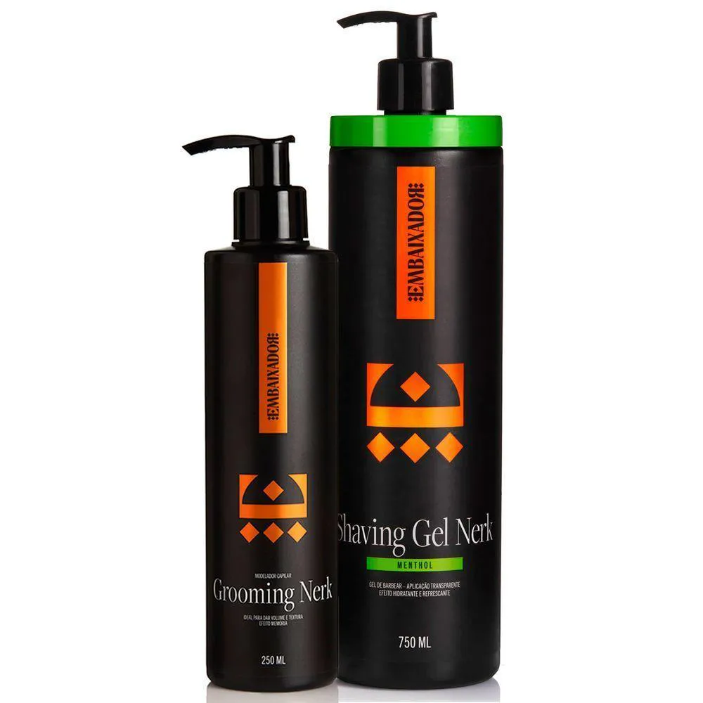 Grooming Capilar Nerk + Shaving Gel Nerk Menthol Embaixador 750ml — | Farmácia Resyla