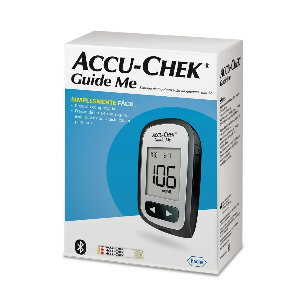 Kit Monitor De Glicemia Accu-chek Guide Me Com 10 Tiras — | Farmácia Resyla