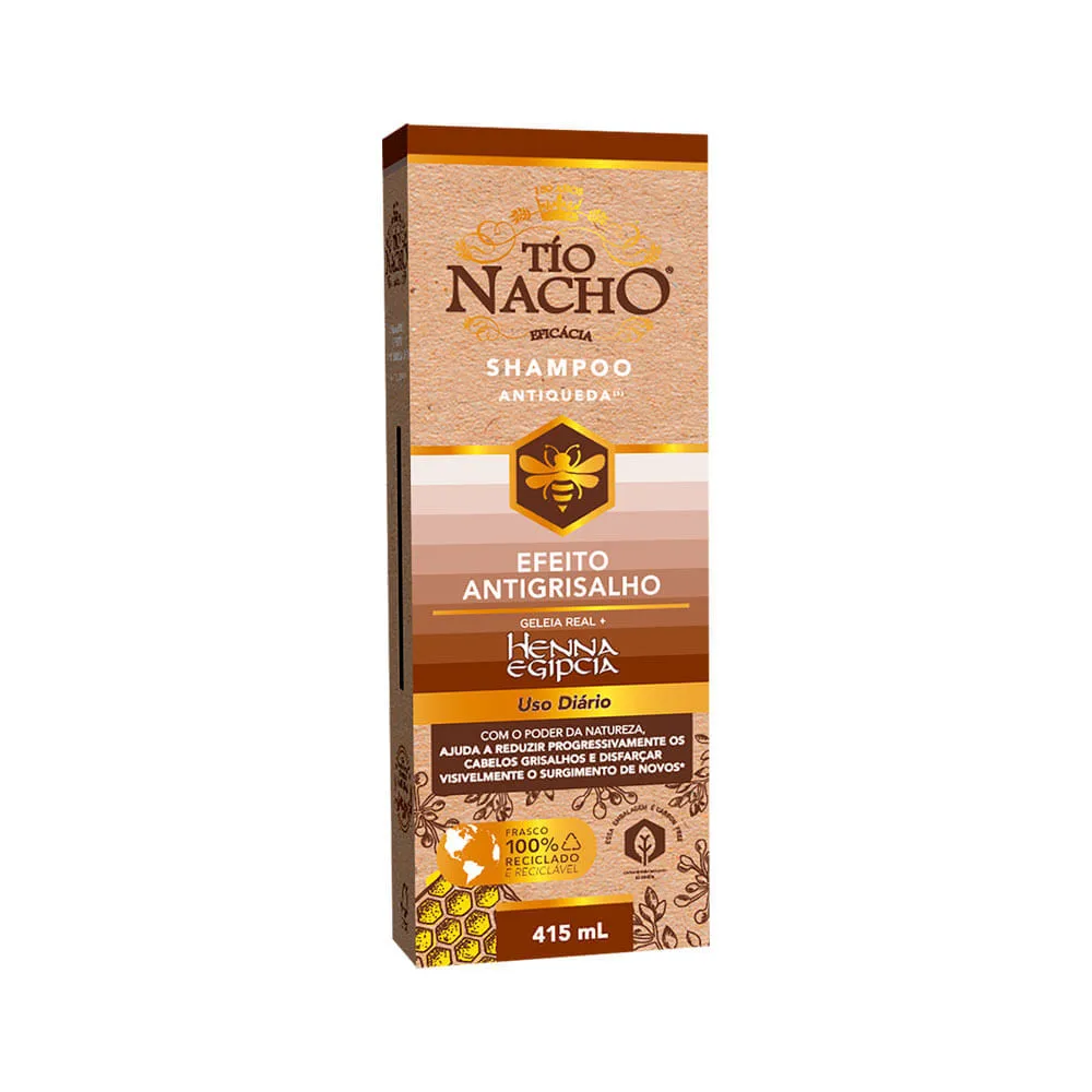 Shampoo Antiqueda Efeito Antigrisalho Geleia Real E Henna Egipcia 415ml — | Farmácia Resyla
