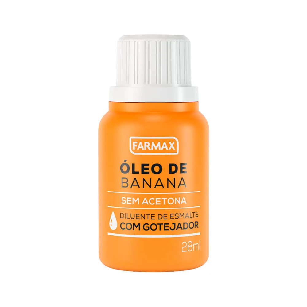 Oleo De Banana Farmax 28ml Sem Acetona — | Farmácia Resyla