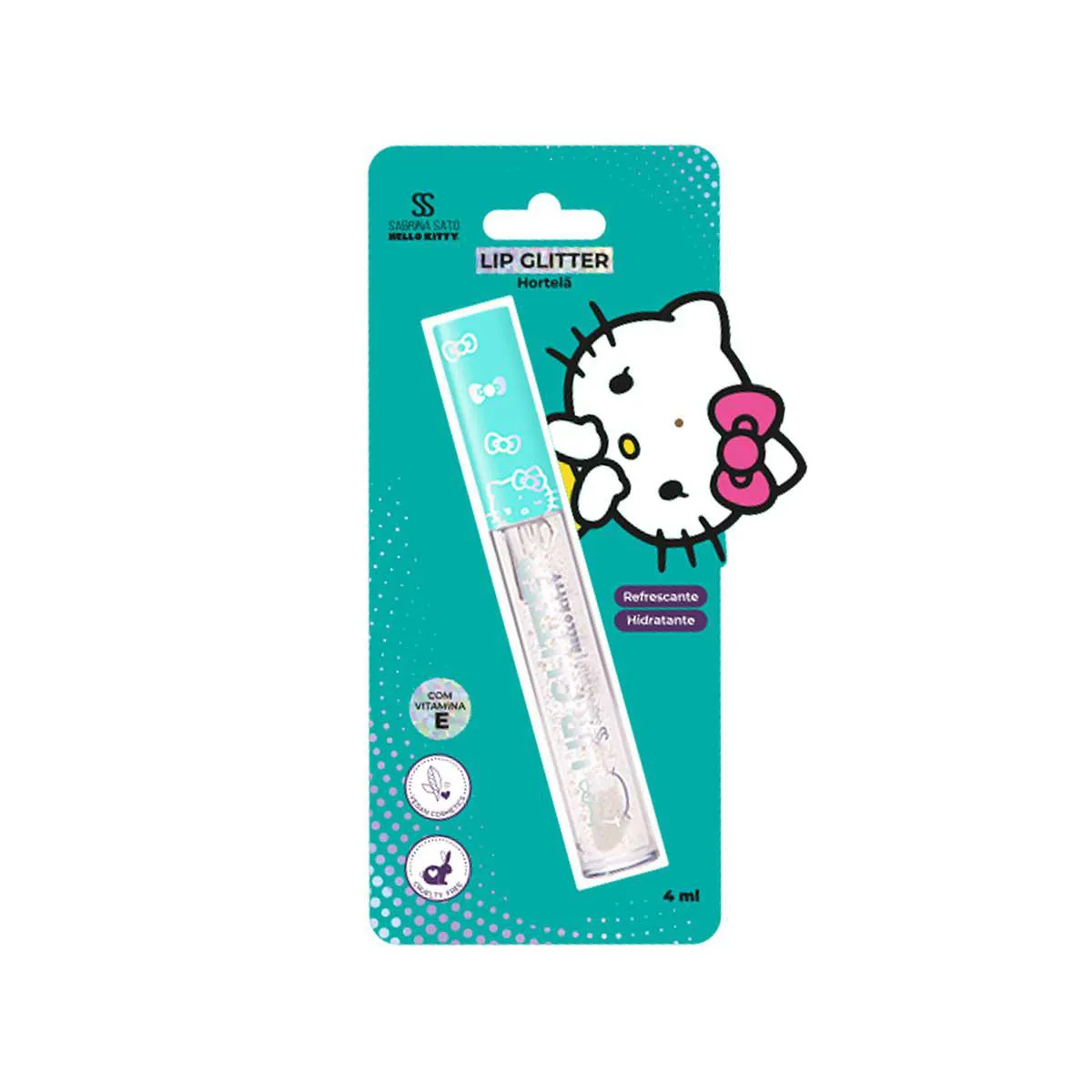 Lip Glitter Sabrina Sato Hello Kitty - Hortelã 4ml — | Farmácia Resyla