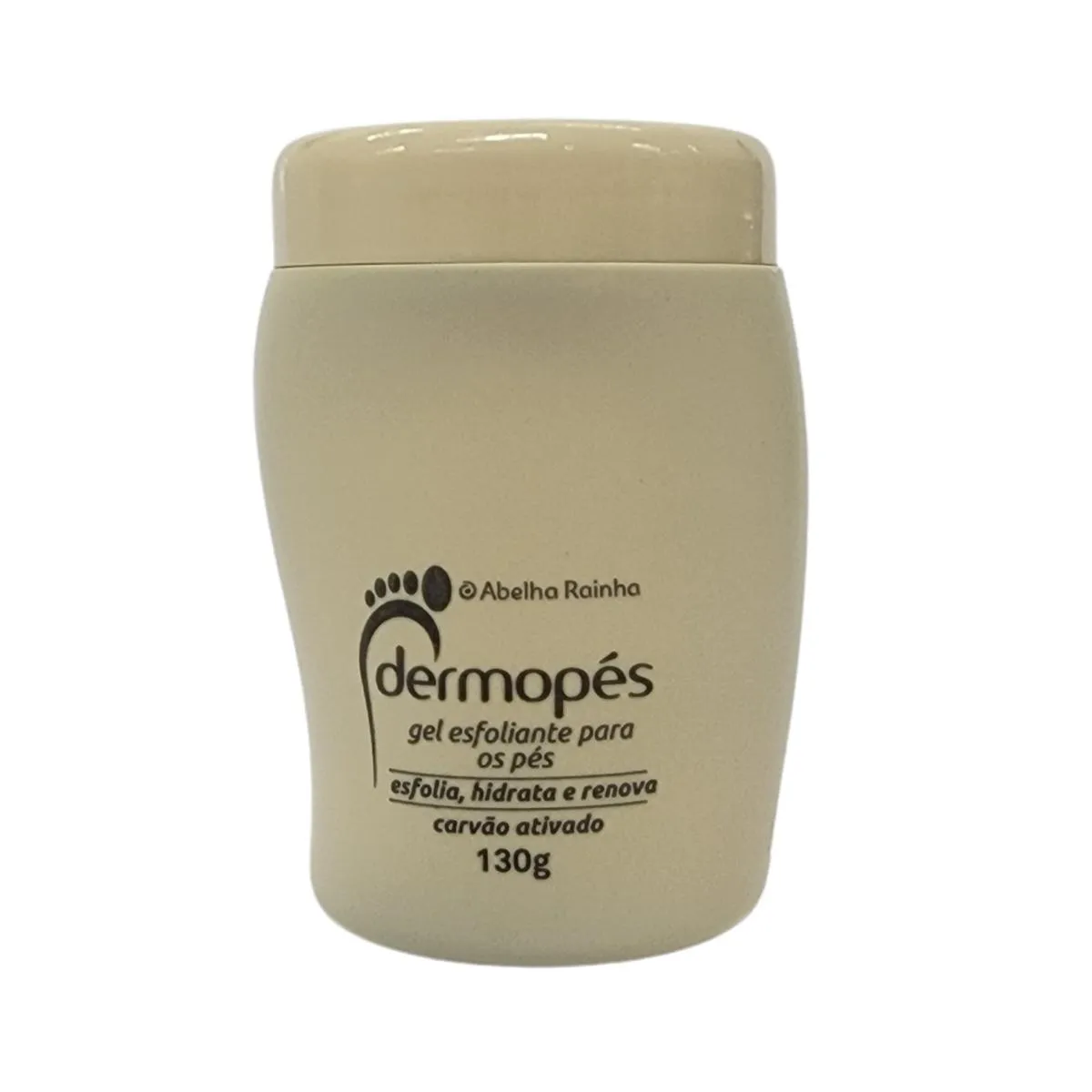 Gel Esfoliante para os Pés com Carvão Ativado Dermopés Abelha Rainha 130g — | Farmácia Resyla