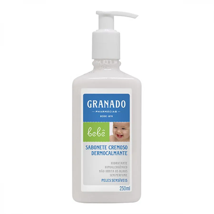 Sabonete Líquido Cremoso Granado Bebê Dermocalmant Pele Sensível 250ml — Granado | Farmácia Resyla