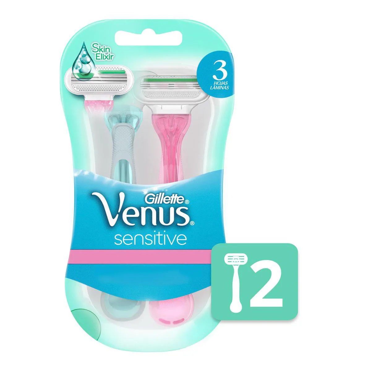 Aparelho de Depilar Gillette Venus Sensitive Feminino 2 unidades — Gillette | Farmácia Resyla