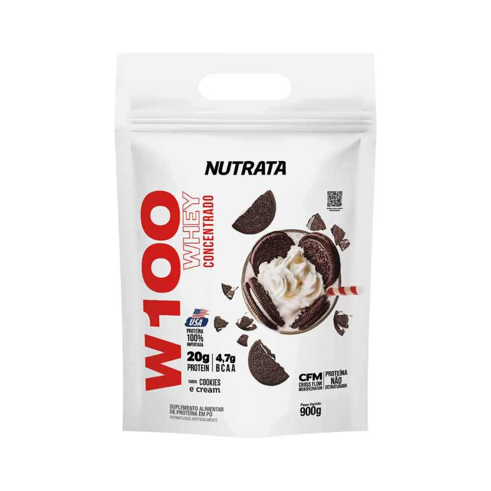 Nutrata W100 Whey 900gr Cookies E Cream — Nutrata | Farmácia Resyla