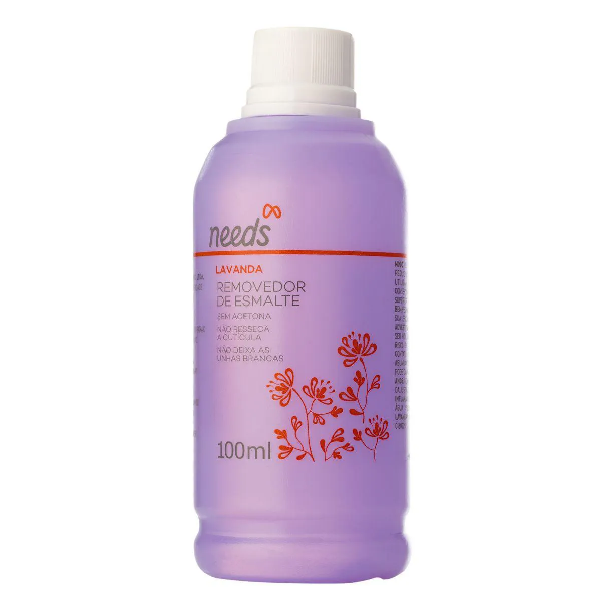 Removedor de Esmalte Needs Lavanda sem Acetona 100ml — Needs | Farmácia Resyla