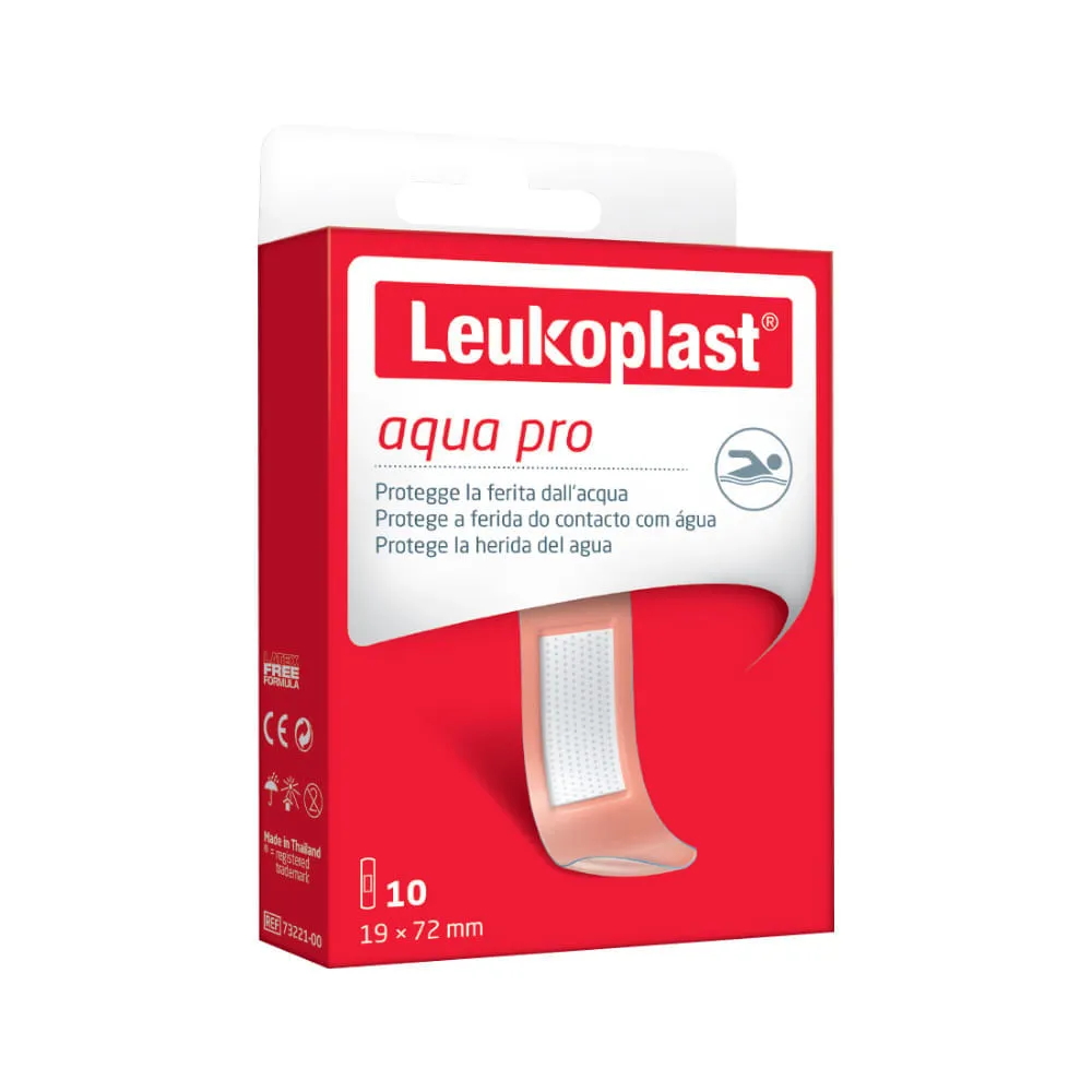 Curativo Leukoplast Com 10 Adesivos 19x72mm Aqua Pro — | Farmácia Resyla