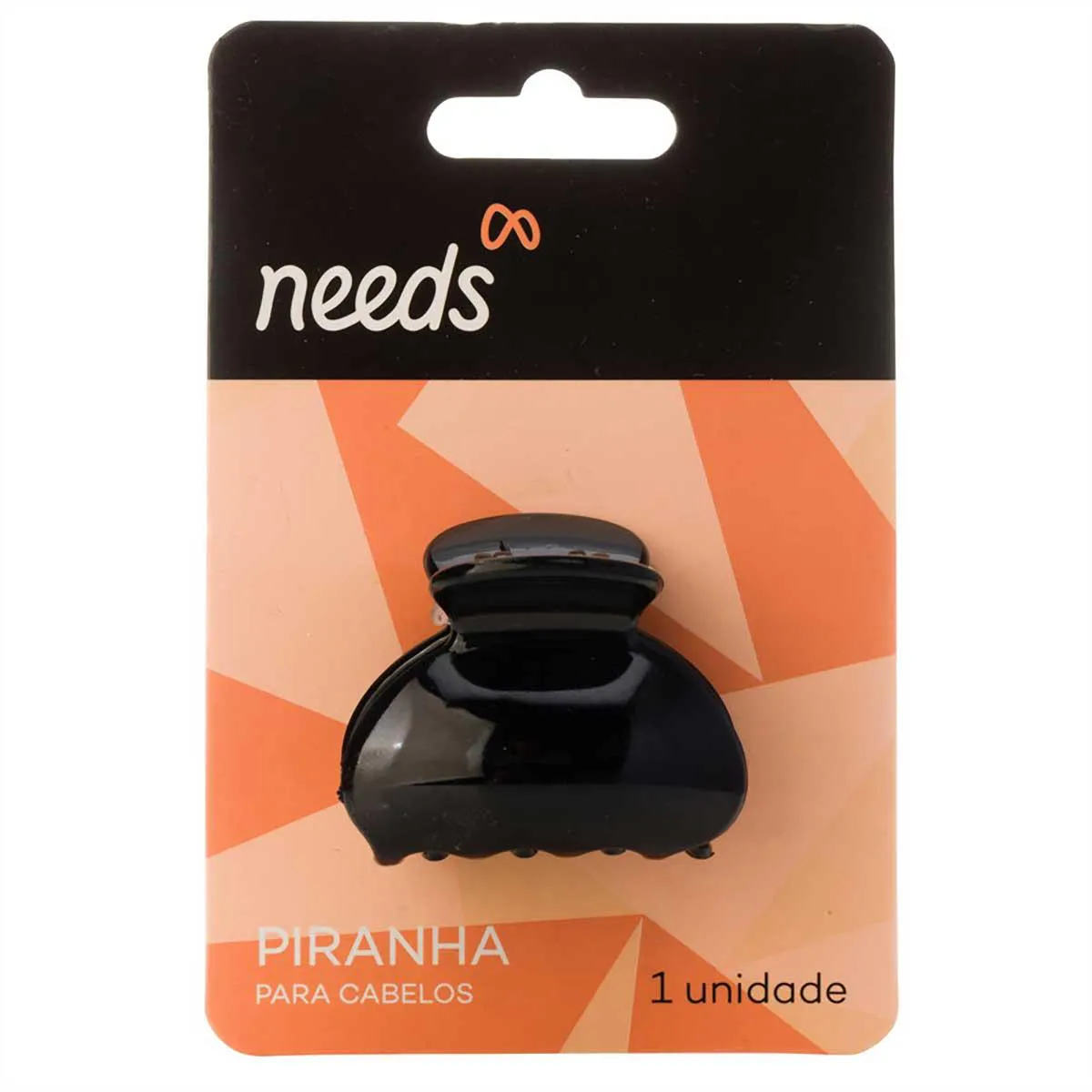 Piranha de Cabelo Mini Needs Preta 1 Unidade — Needs | Farmácia Resyla