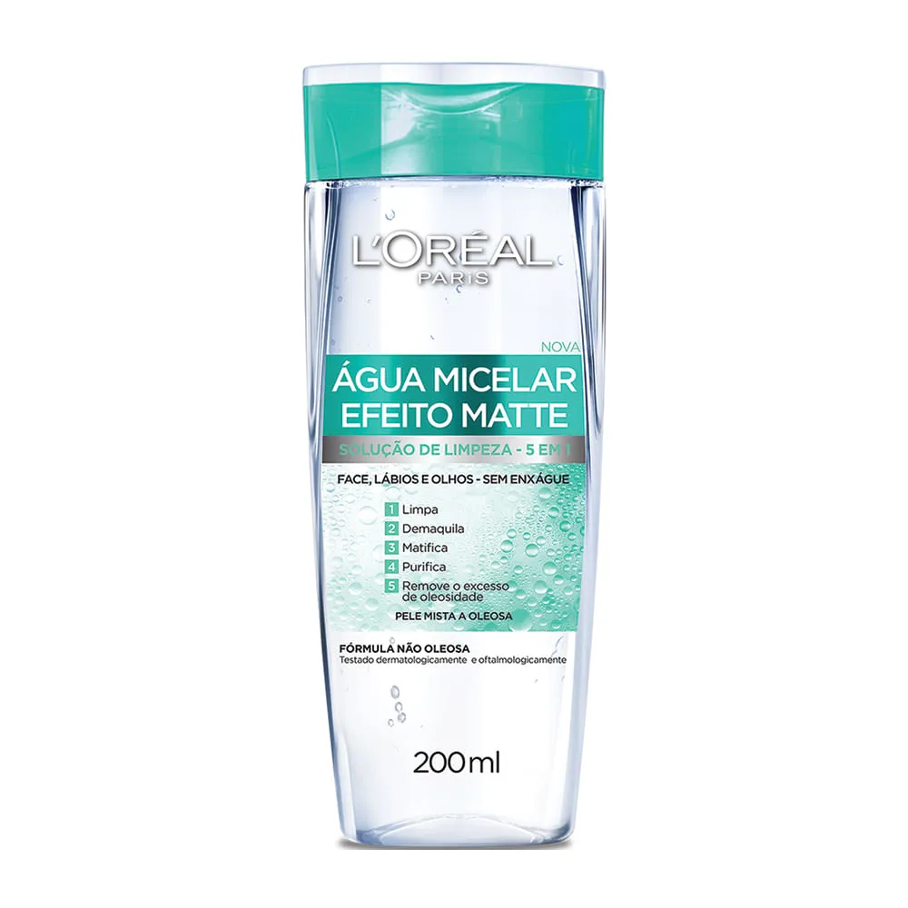 Agua Micelar Loreal 200ml Efeito Matte — | Farmácia Resyla