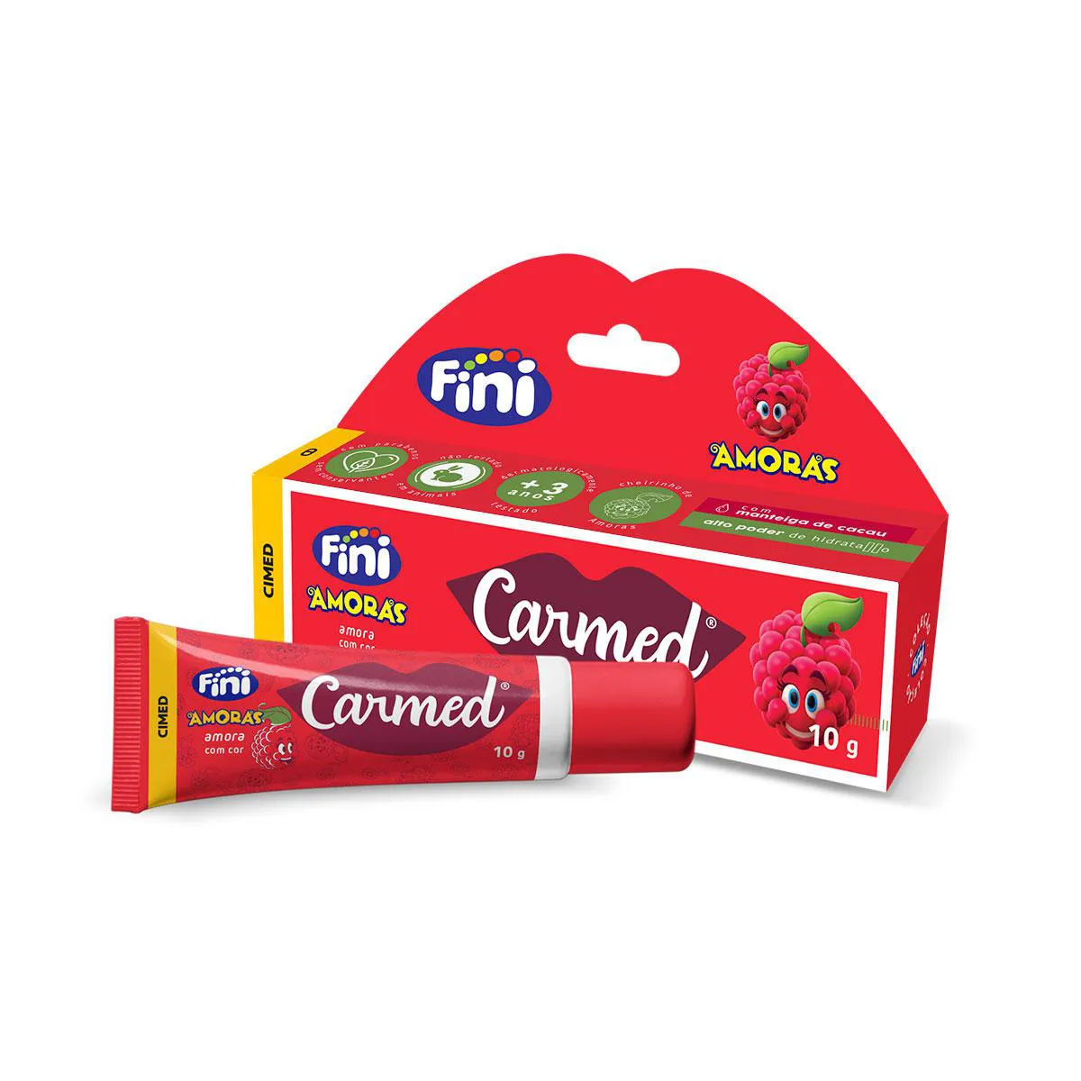 Hidratante Labial Carmed Fini Amoras com Cor 10g — | Farmácia Resyla