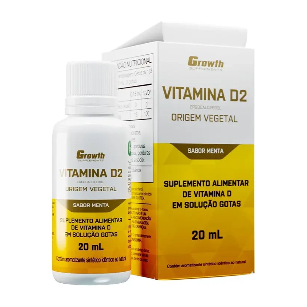 Vitamina D2 Vegano 20Ml Sabor Menta — | Farmácia Resyla