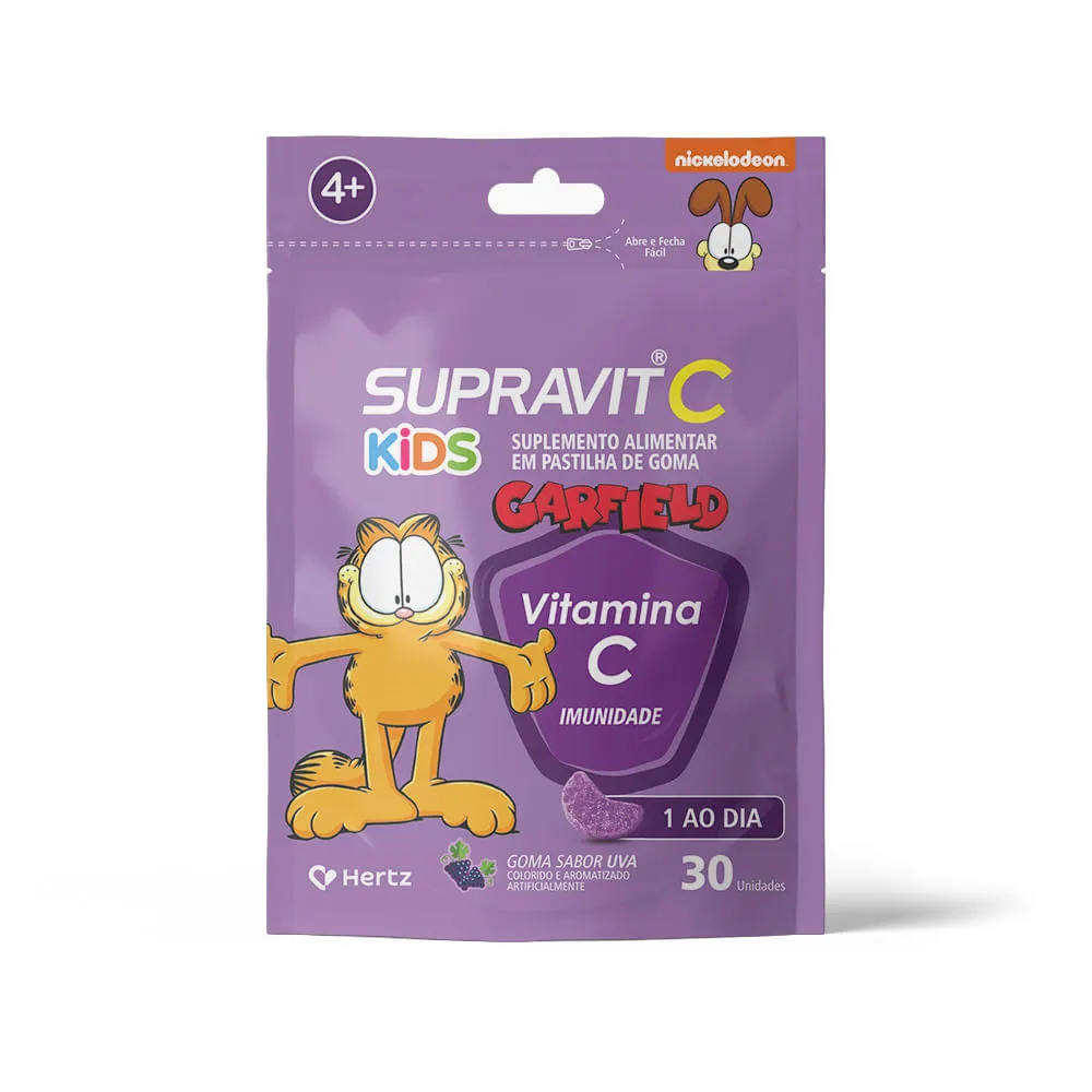 Supravit C Garfield Kids Com 30 Gomas Uva Imunidade — | Farmácia Resyla