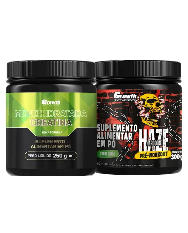 Kit Creatina Monohidratada 250g e Pré-Treino Haze 300g — | Farmácia Resyla