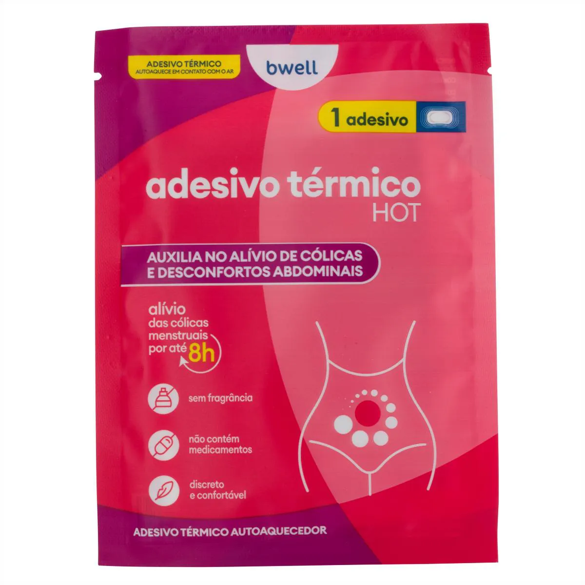 Adesivo Térmico Bwell Hot 1 unidade — | Farmácia Resyla