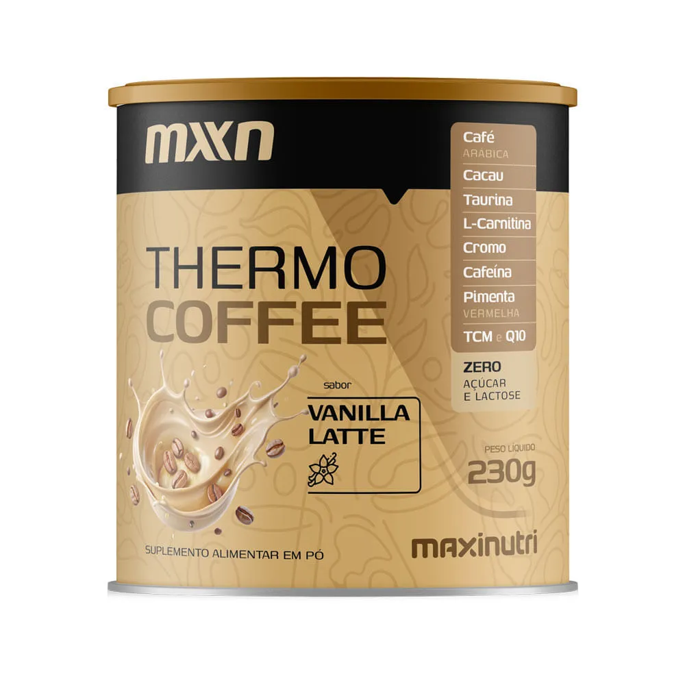 Suplemento Alimentar Thermo Coffeee Maxinutri Sabor Vanilla Latte 230gr — | Farmácia Resyla