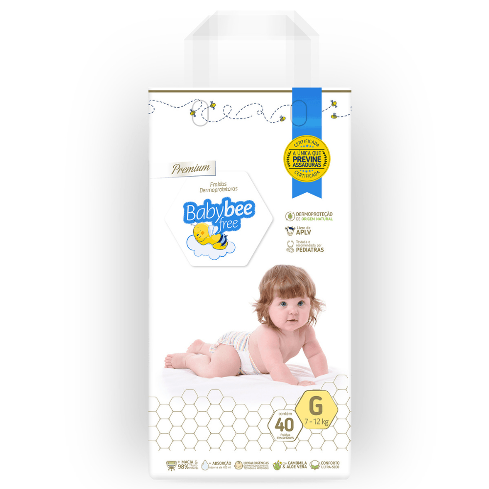 Fralda Baby Bee Free Dermoprotetora G Com 40 Unidades — | Farmácia Resyla