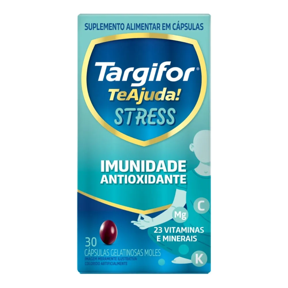 Suplemento Alimentar Targifor Te Ajuda Stress Com 30 Capsulas — | Farmácia Resyla