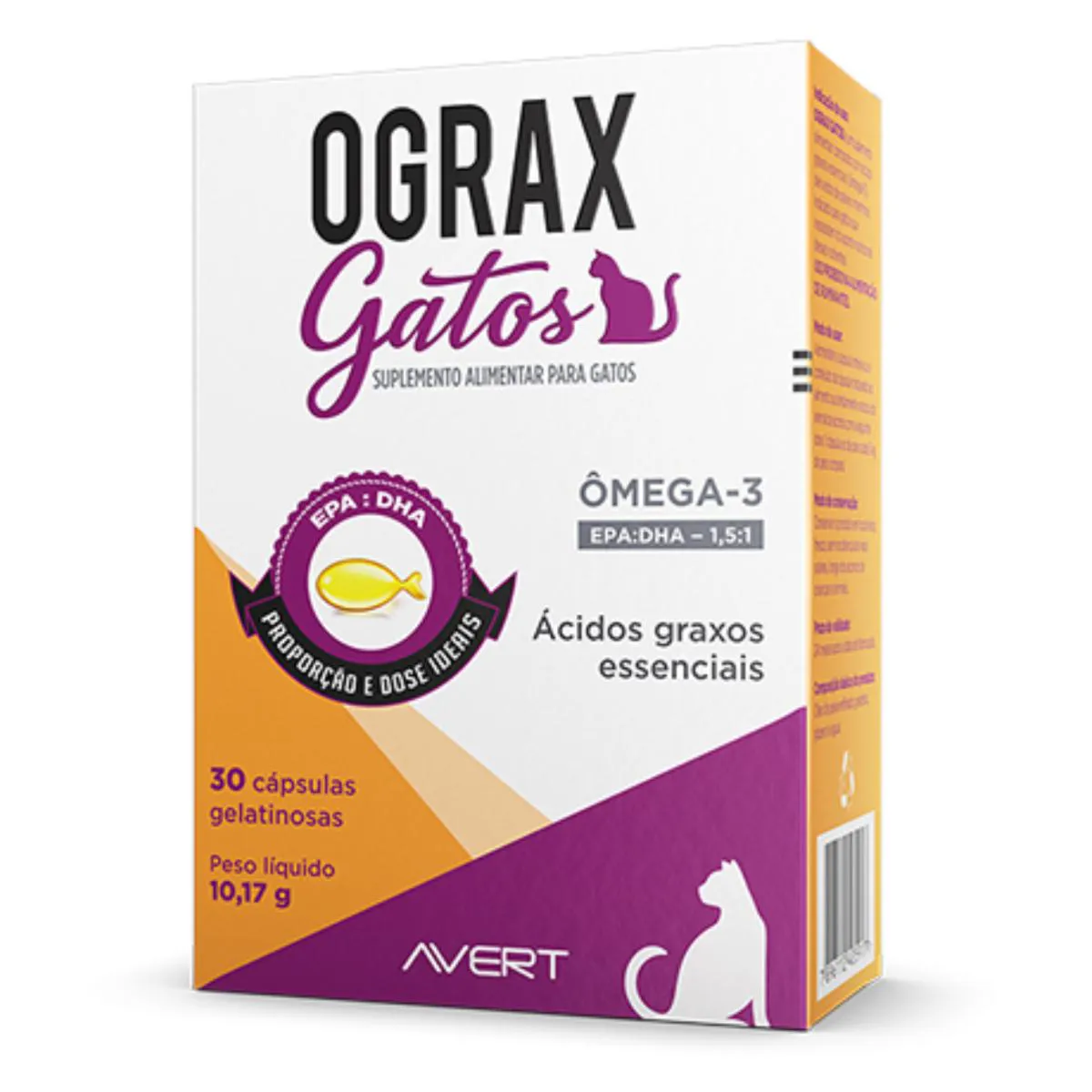 Suplemento Alimentar Ograx Gatos Ômega 3 com 30 Cápsulas — | Farmácia Resyla