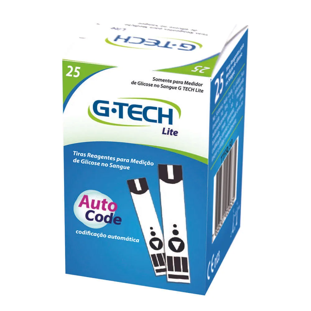 G-tech Lite Auto Code Tiras Com 25 Unidades — | Farmácia Resyla