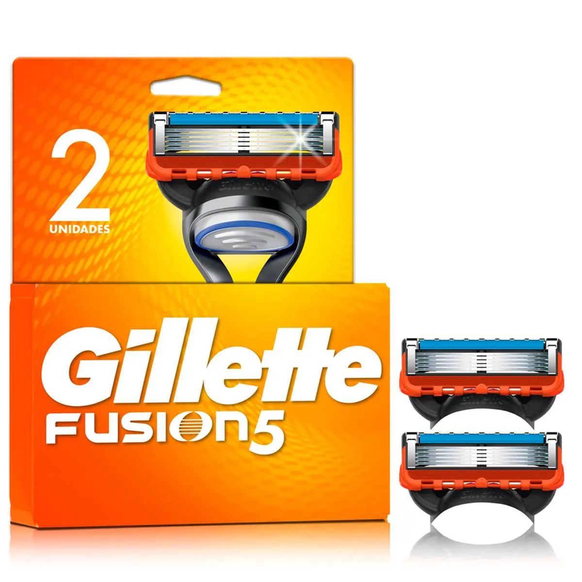 Carga para Aparelho de Barbear Gillette Fusion 5 com 2 unidades — Gillette | Farmácia Resyla