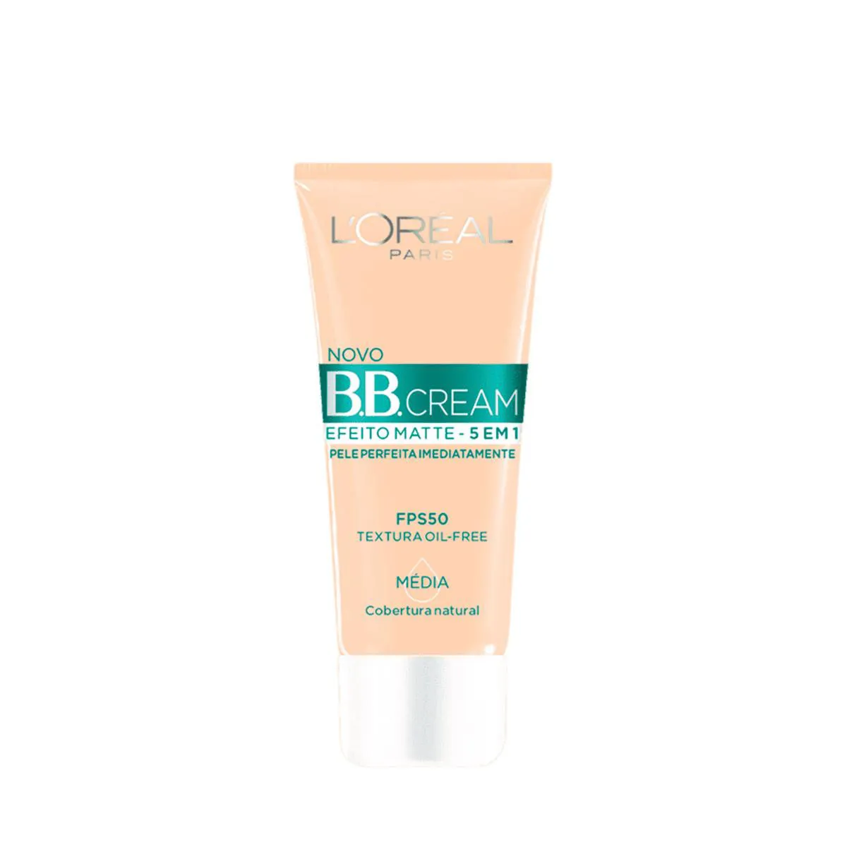 Base BB Cream L'Oréal Paris Efeito Matte 5 em 1 Cor Média FPS 50 Cobertura Leve com Proteção Solar 30ml — L'Oréal Paris | Farmácia Resyla