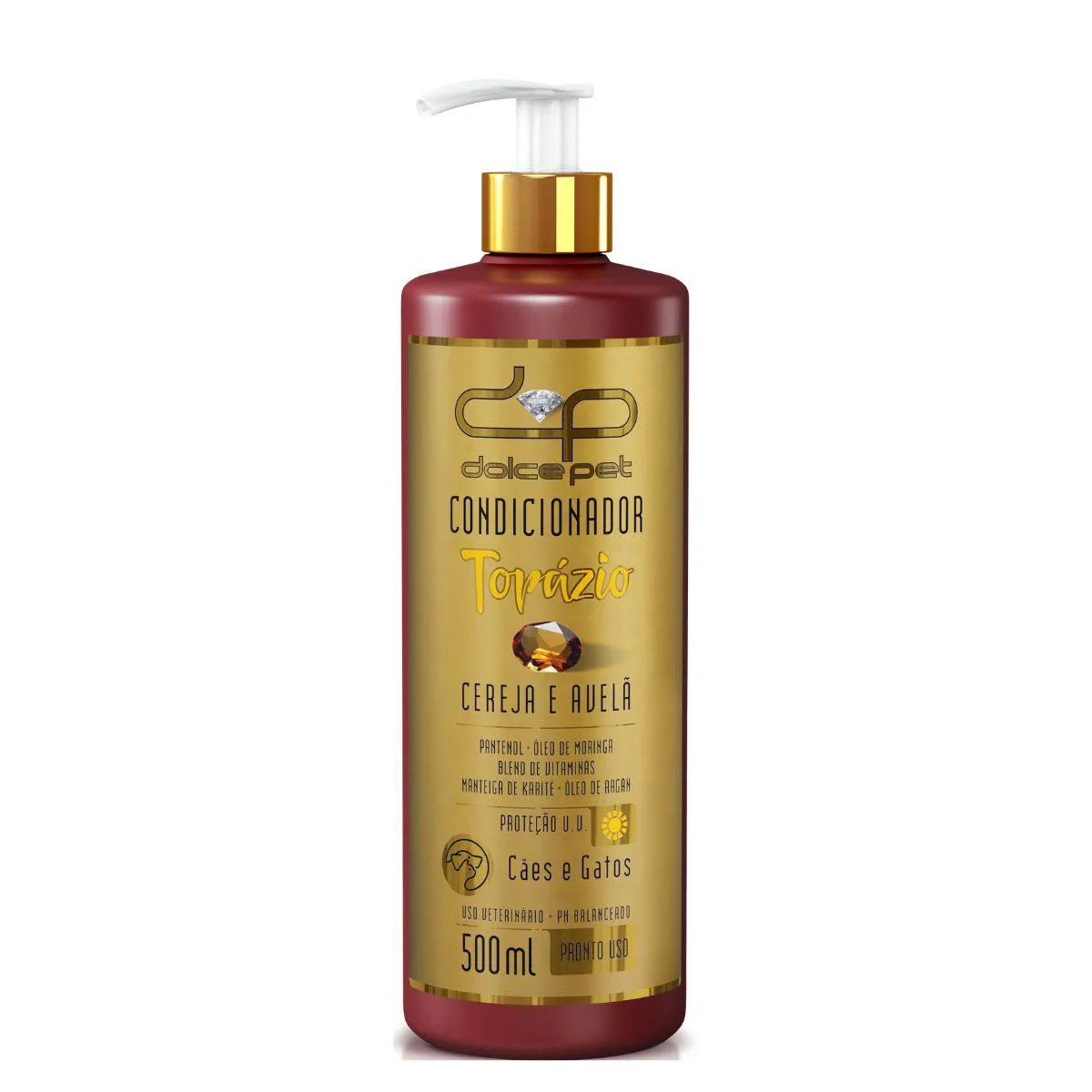 Condicionador Topázio Cereja e Avelã Dolce Pet para Cães e Gatos - 500Ml — | Farmácia Resyla