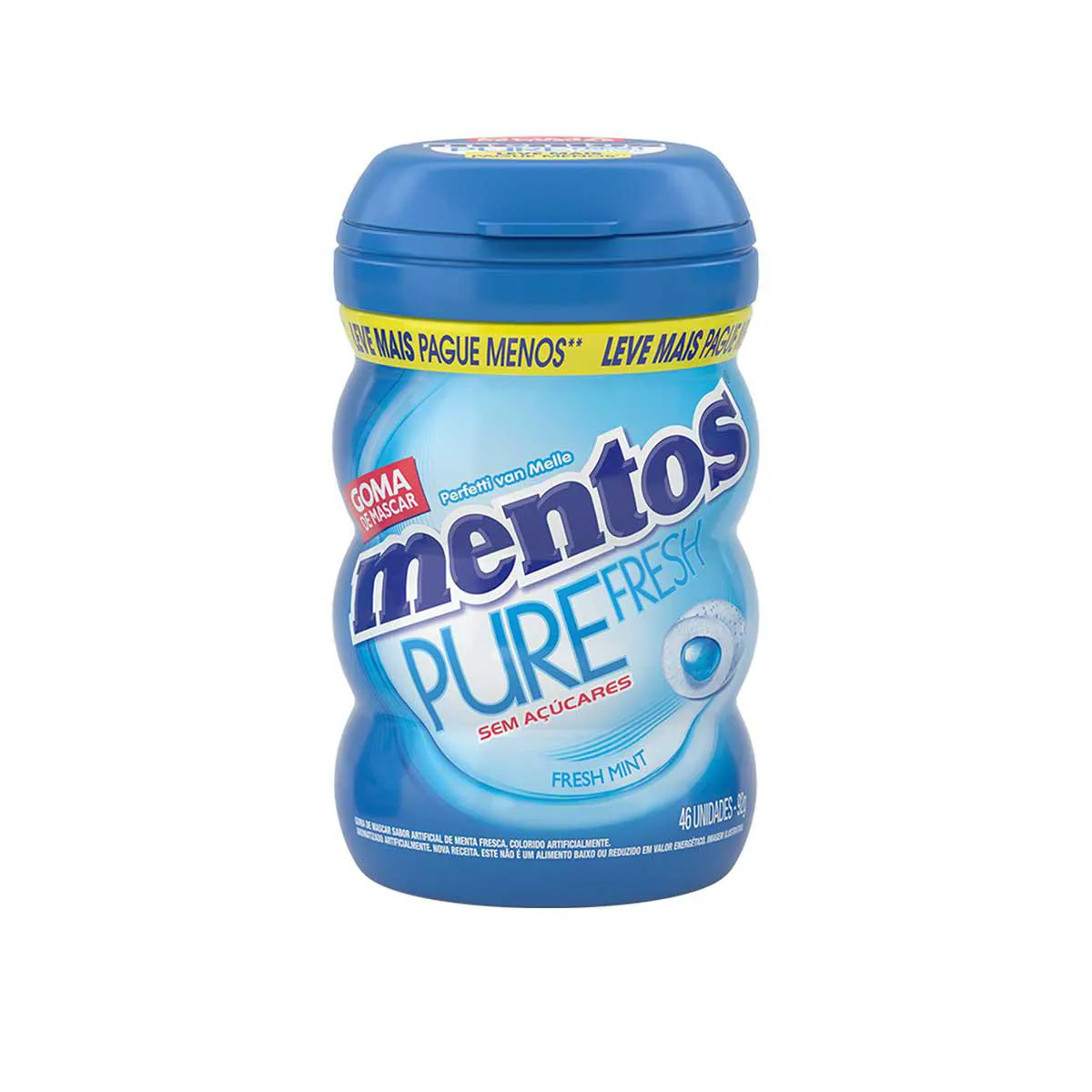 Mentos Pure Fresh Chiclete Sem Açúcar Sabor Fresh Mint com 46 unidades — | Farmácia Resyla
