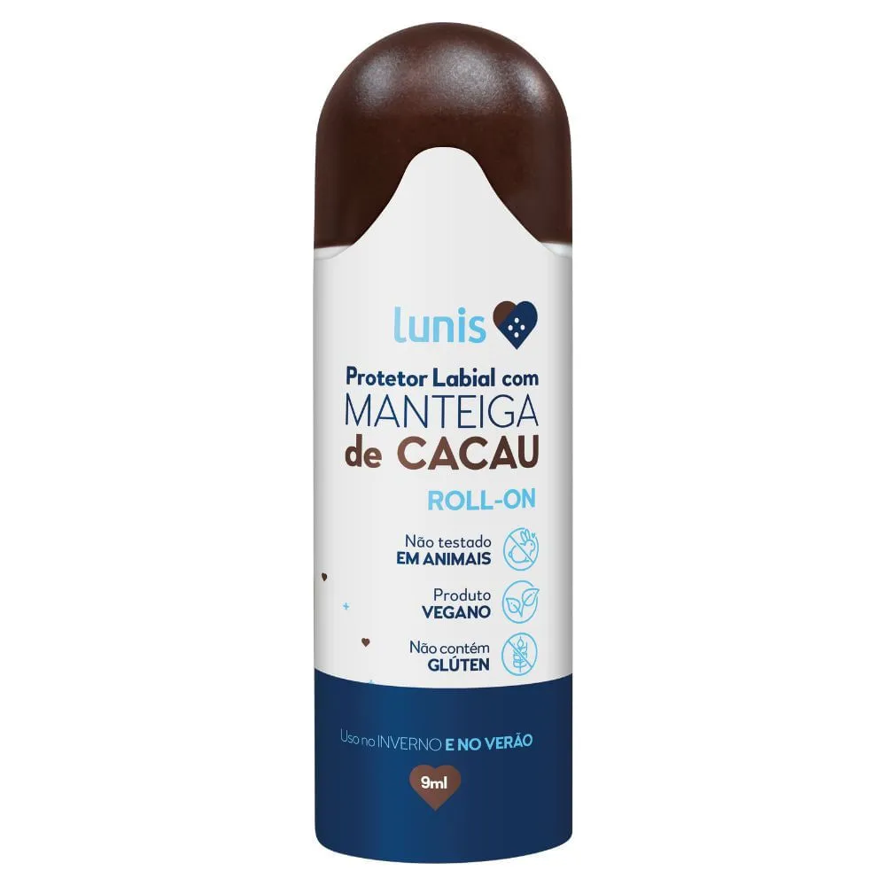 Protetor Labial Com Manteiga De Cacau Lunis Roll-on 9ml — | Farmácia Resyla