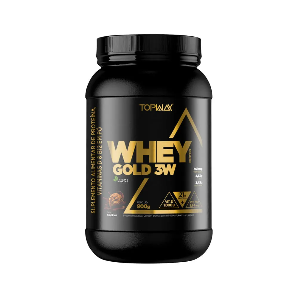 Topway Whey Gold 3w 900gr Cookies — | Farmácia Resyla