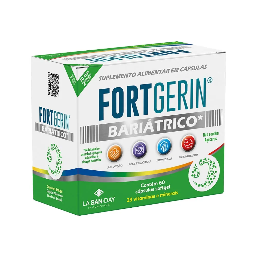 Suplemento Alimentar Fortgerin Bariatrico Com 60 Capsulas Lasanday — | Farmácia Resyla