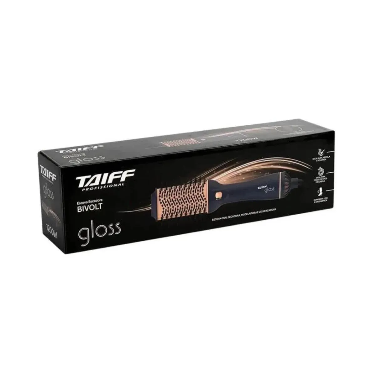 Escova Secadora Taiff Gloss Blue Bivolt — Taiff | Farmácia Resyla