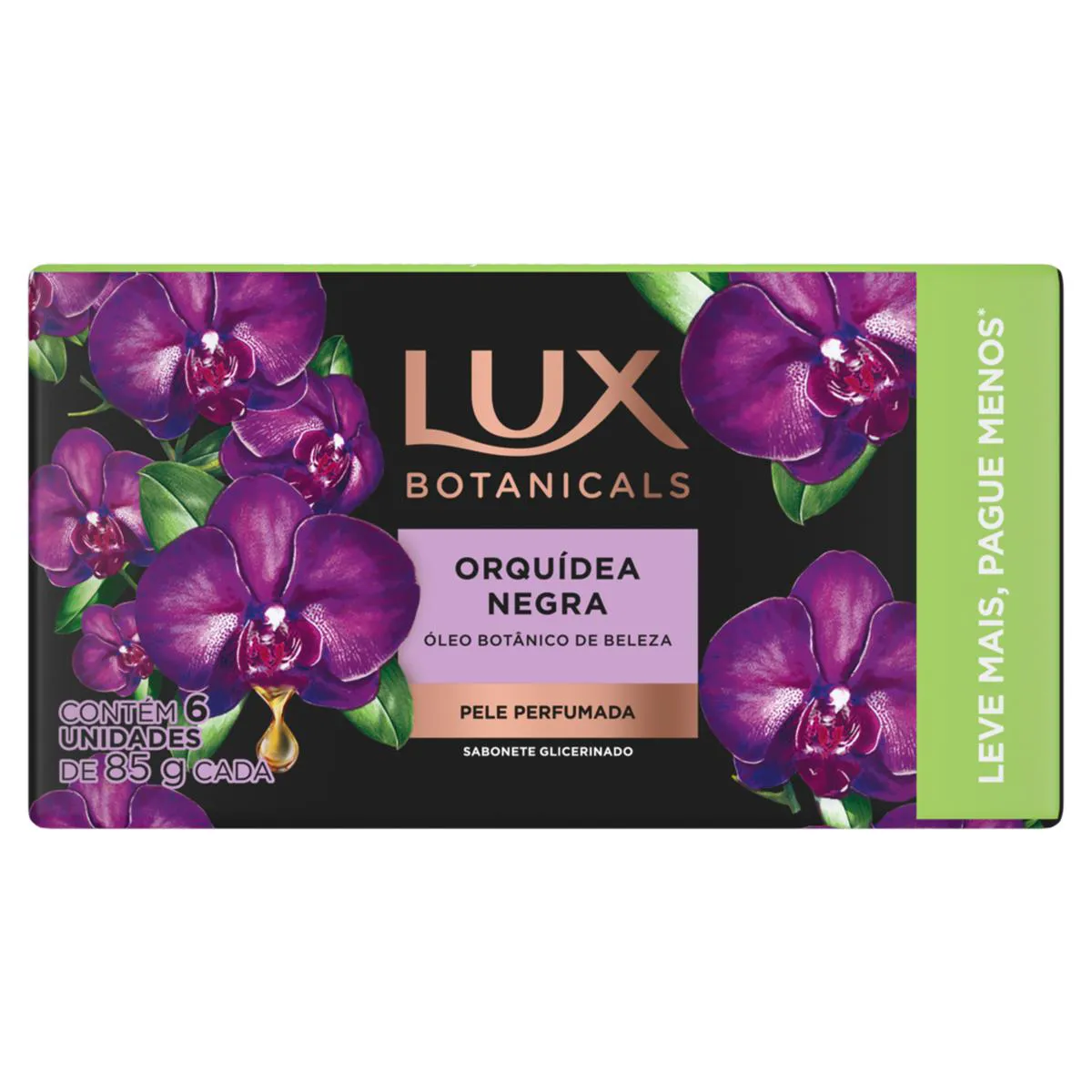 Kit Sabonete em Barra Lux Botanicals Orquídea Negra Glicerinado 6 unidades de 85g cada — Lux | Farmácia Resyla